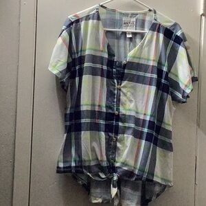 New York Laundry Plaid Button Down Shirt